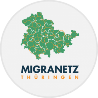 Logo »MigraNetz Thüringen e. V.«